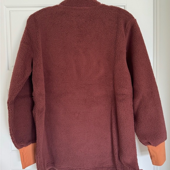 Offline by Aerie Women's Half Zip Fleece‎ Sweatshirt w/Zip Pockets Size XS Brown - Picture 2 of 12